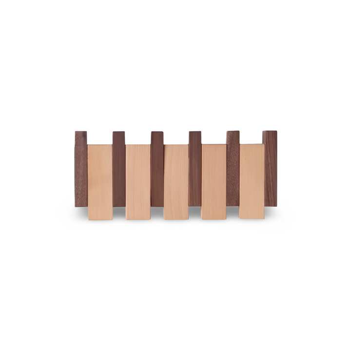 Handgefertigtes Driftwood Klavier Wandregal Mit Magnetischer Falte