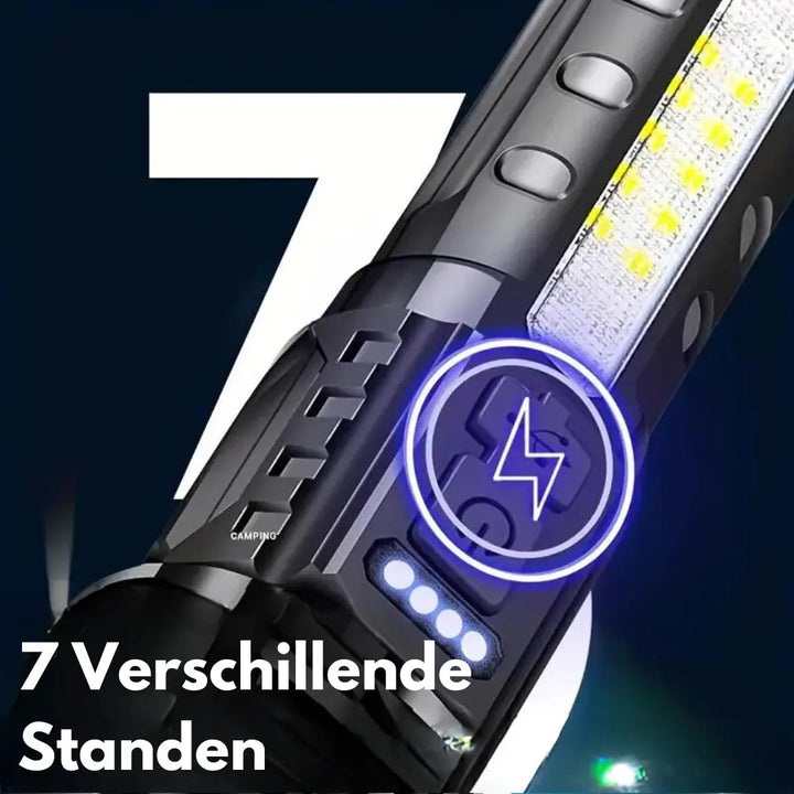 Max | Militär-Taschenlampe mit Zoom und Wasserdichtem Entwurf