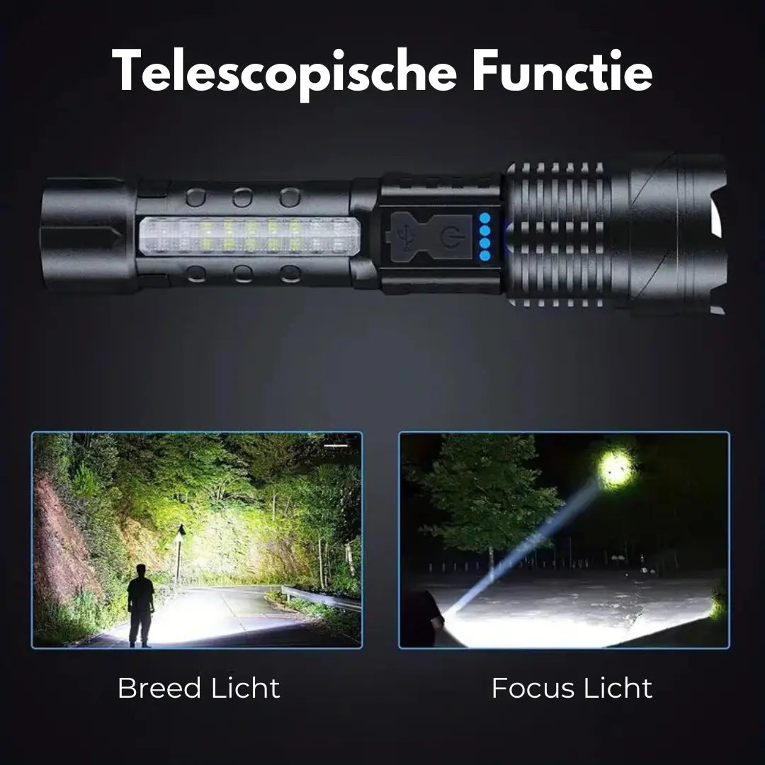 Max | Militär-Taschenlampe mit Zoom und Wasserdichtem Entwurf