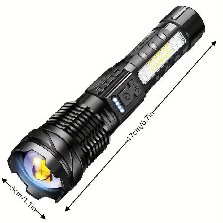 Max | Militär-Taschenlampe mit Zoom und Wasserdichtem Entwurf