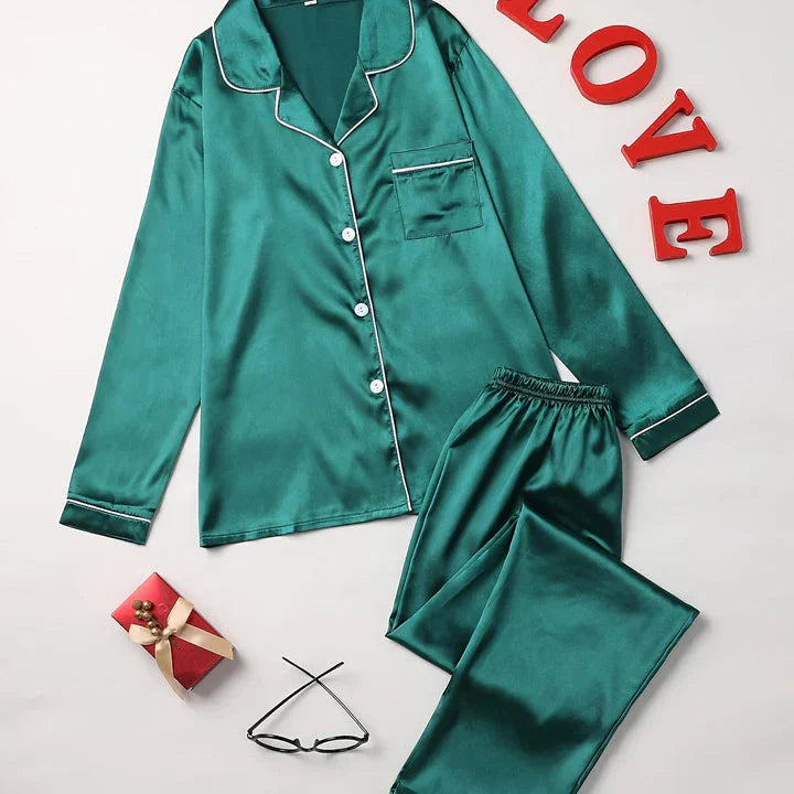 Qiana | Satin Pyjama Satz für Frauen