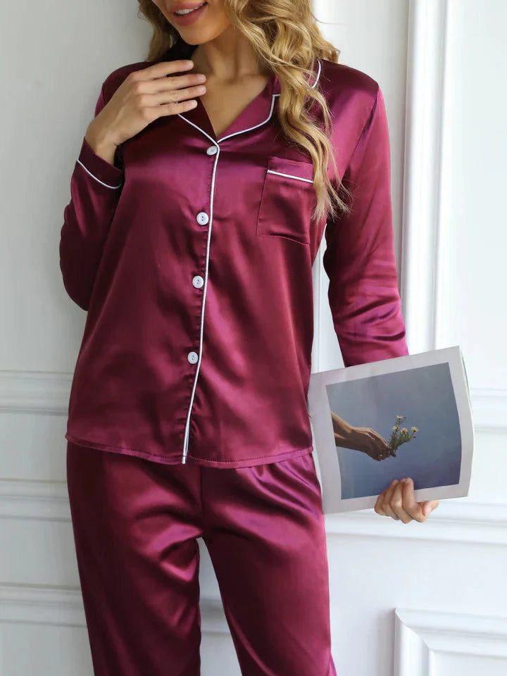Qiana | Satin Pyjama Satz für Frauen