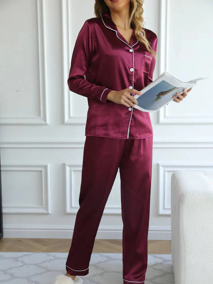 Qiana | Satin Pyjama Satz für Frauen