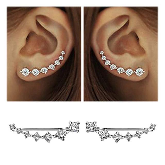 Quinn | Glamouröser Sterling Silber 925 Zirkon Ohrstecker