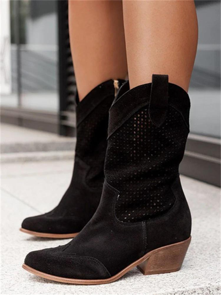 Liora | Atmungsaktive Cowboy Stiefel Für Damen