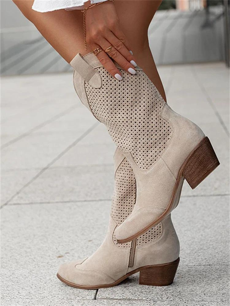 Liora | Atmungsaktive Cowboy Stiefel Für Damen