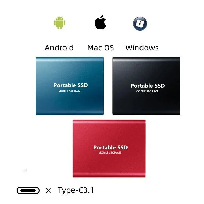 Ultraschnelle 128-TB-SSD – Langlebig Tragbares Solid-State Laufwerk