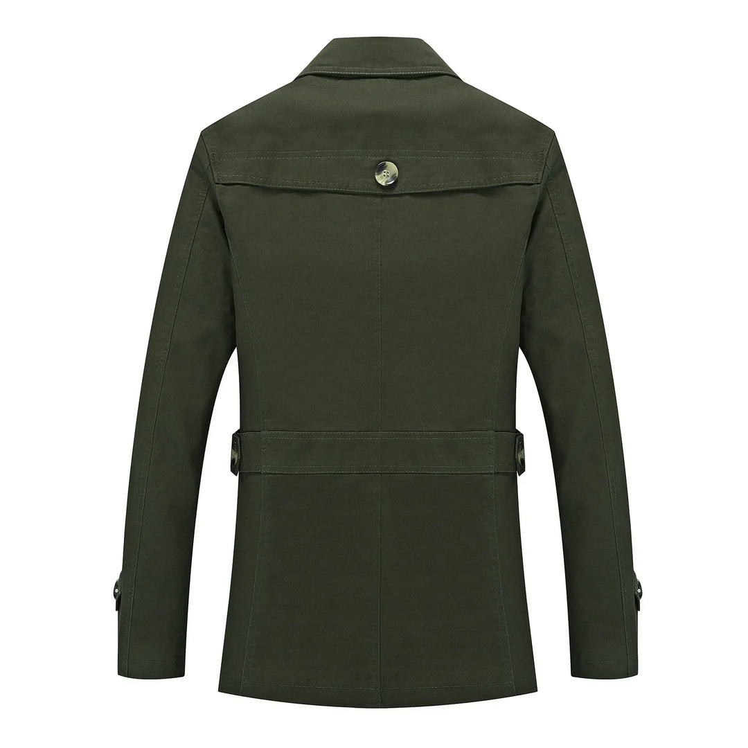 Herren Langer Trenchcoat