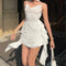 Enara | Asymmetrisches Gerüschtes Kleid