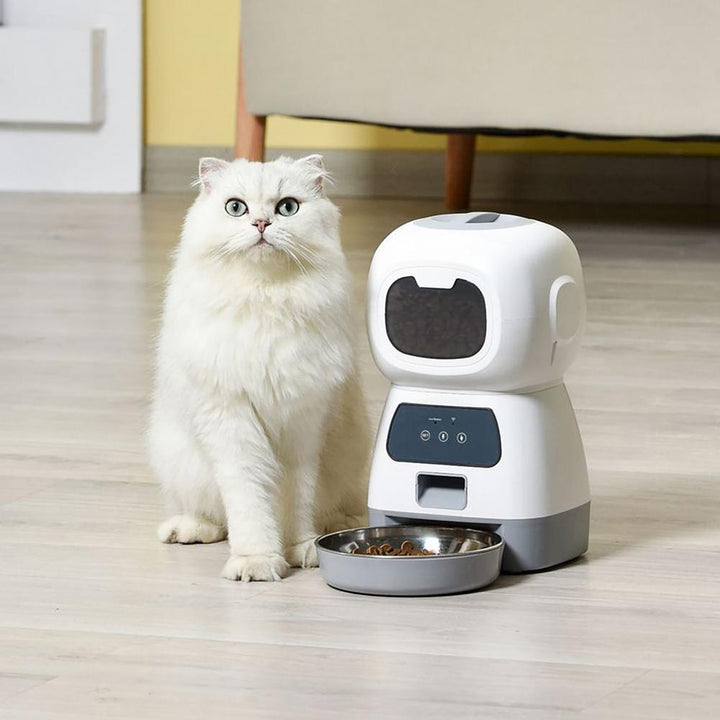 Automatischer Tierfutterautomat mit Sprachaufzeichnung