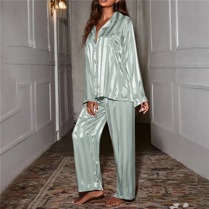Evania | Damen Satin Pyjama Satz