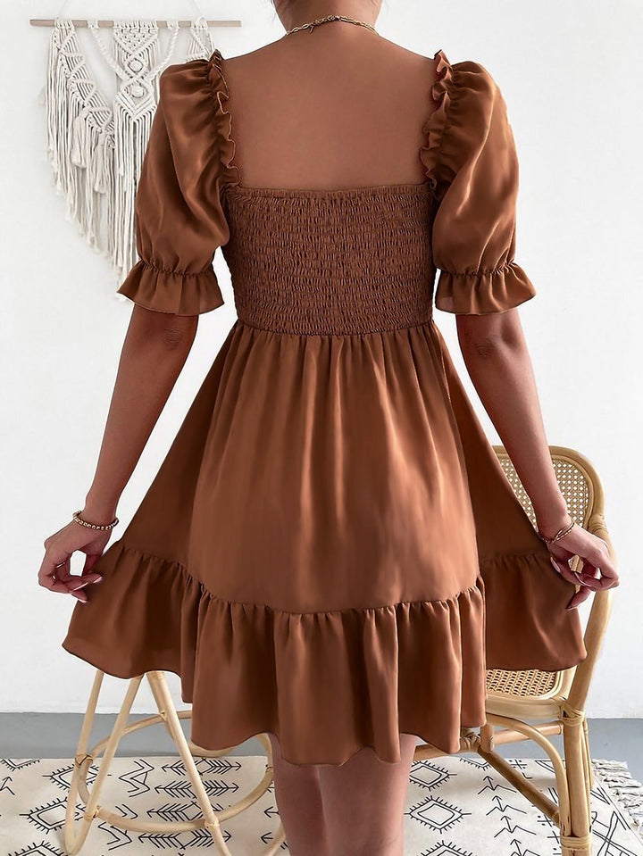 Caelan | Damen Puffärmeln Sommerkleid