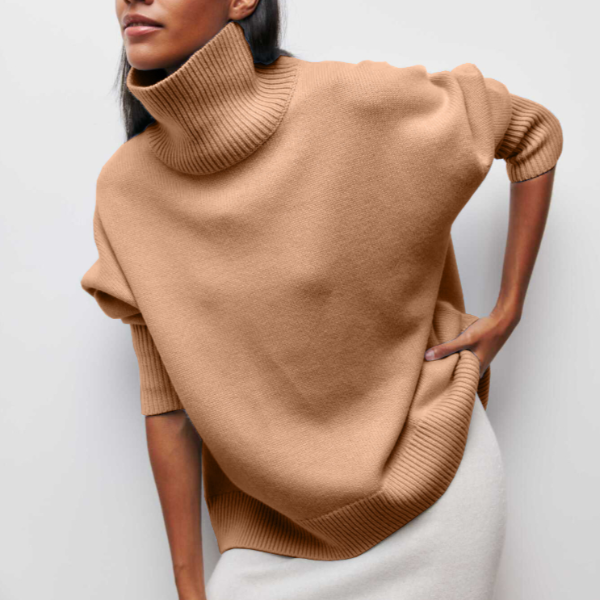 Daphne | Bequemer Damen-Rollkragenpullover