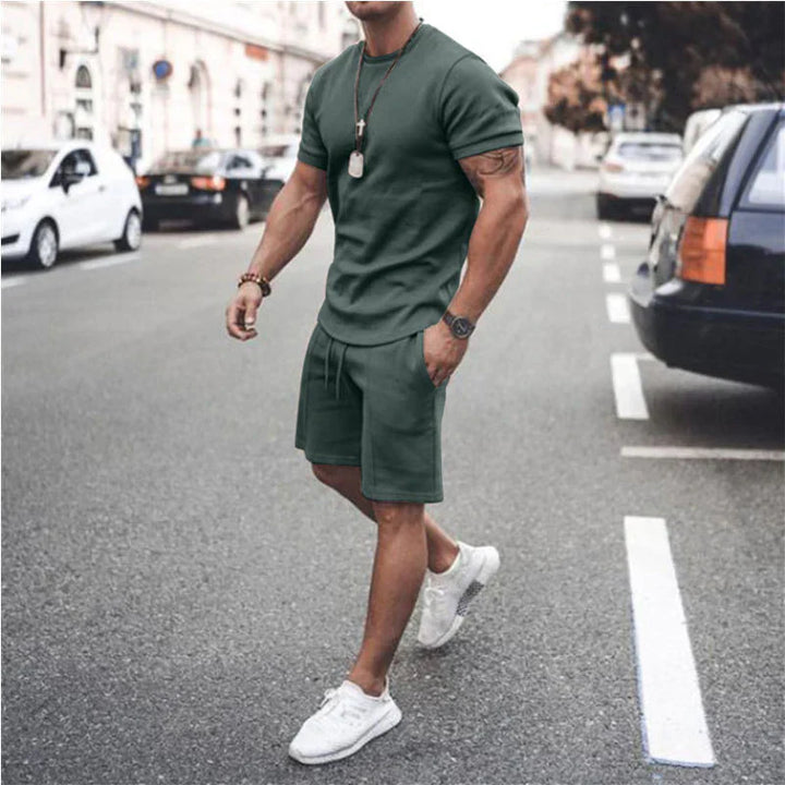 Alsten | Leichtes Kurzarmhemd und Passende Kurze Hose Für Herren