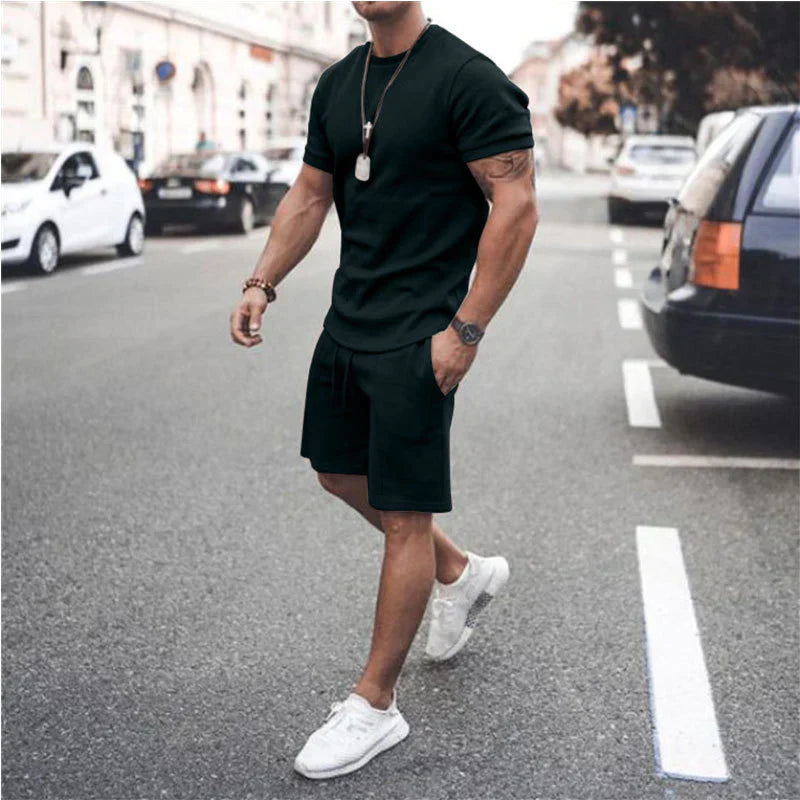 Alsten | Leichtes Kurzarmhemd und Passende Kurze Hose Für Herren