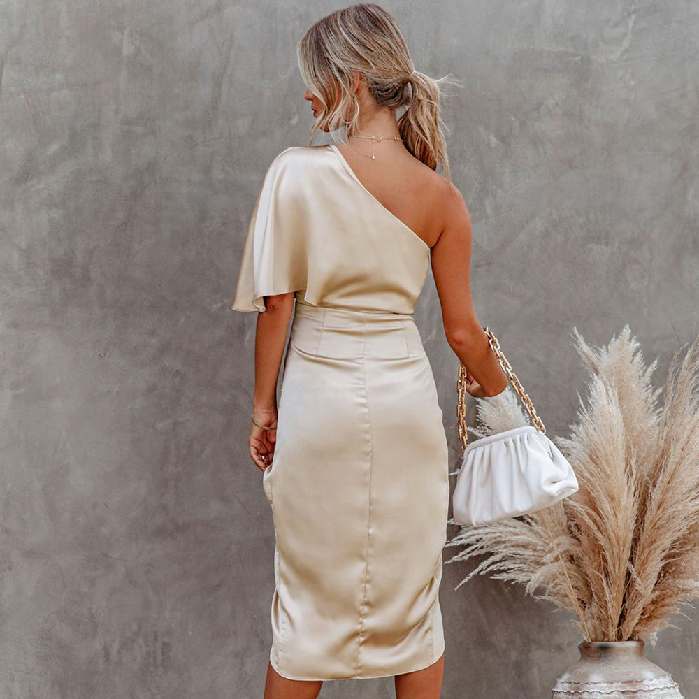Ioanna | Asymmetrisches Abendkleid mit Elegantem Schlitz