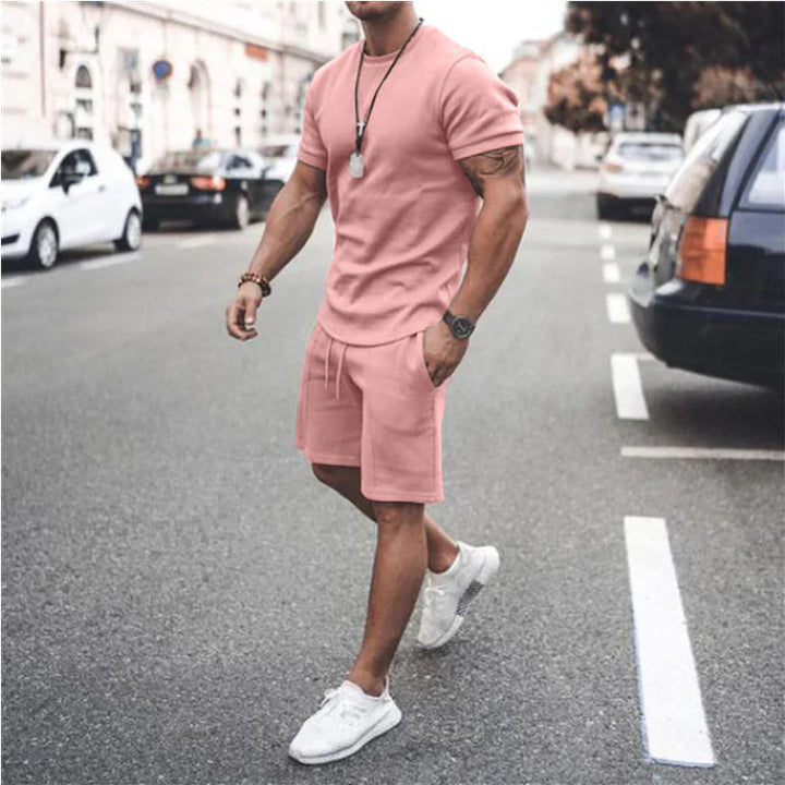 Alsten | Leichtes Kurzarmhemd und Passende Kurze Hose Für Herren