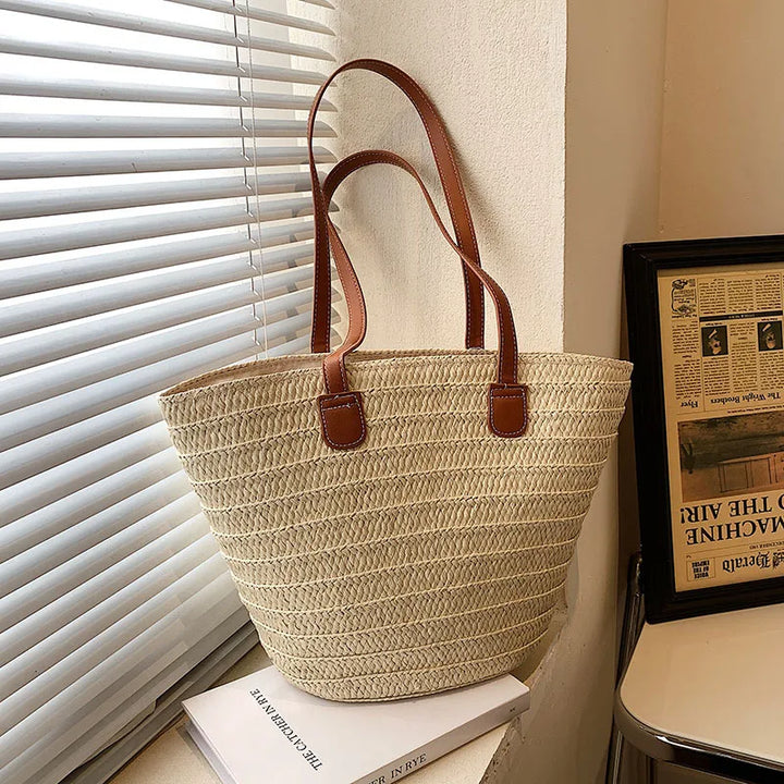 Marais | Damen Gewebt Stroh Shopper Tasche