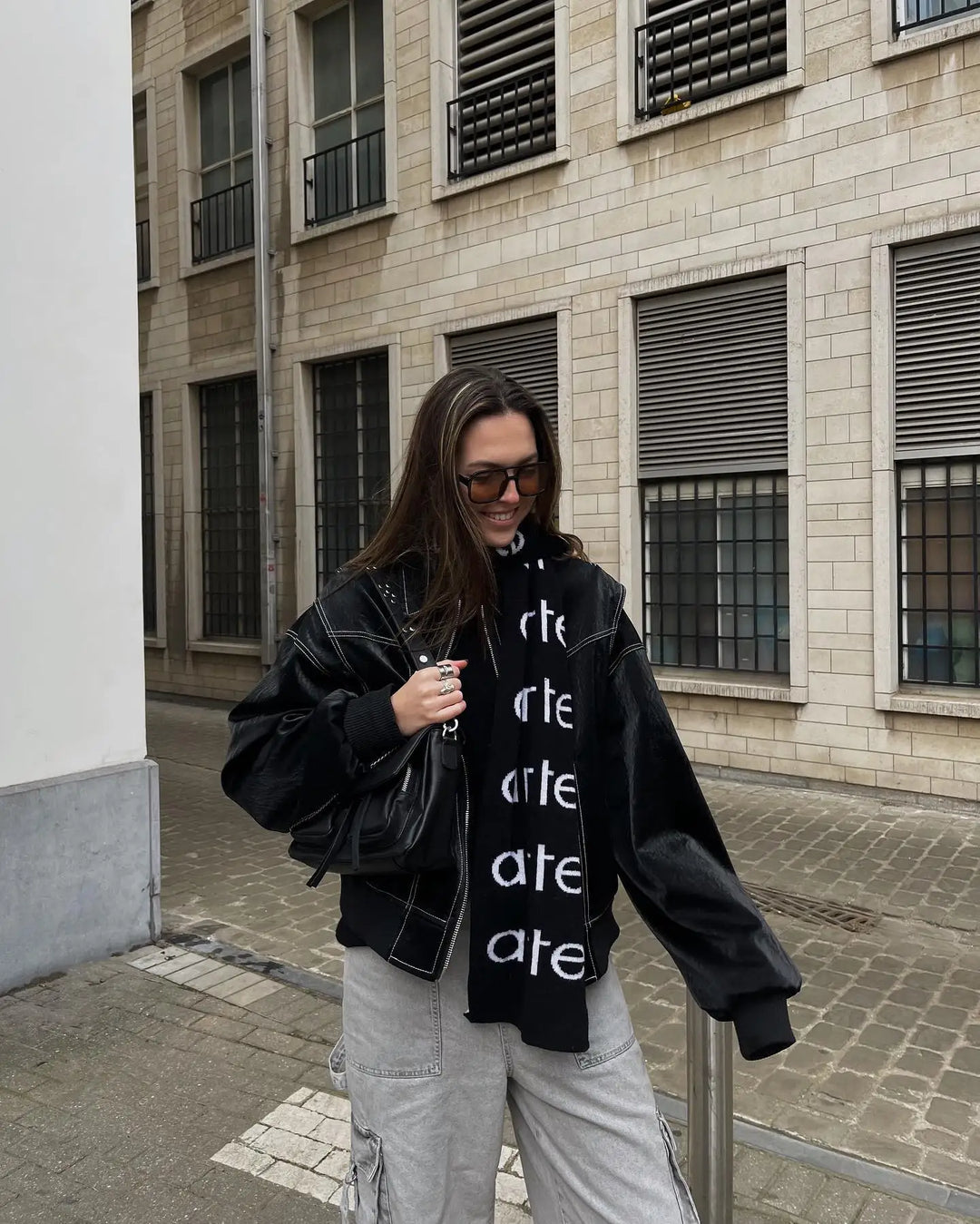 Damen Übergroß Bomberjacke
