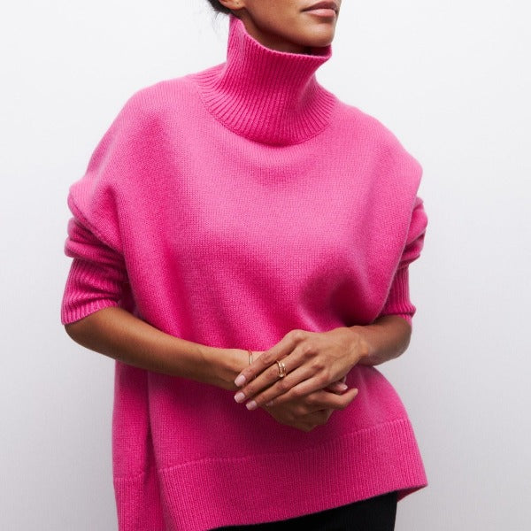 Daphne | Bequemer Damen-Rollkragenpullover