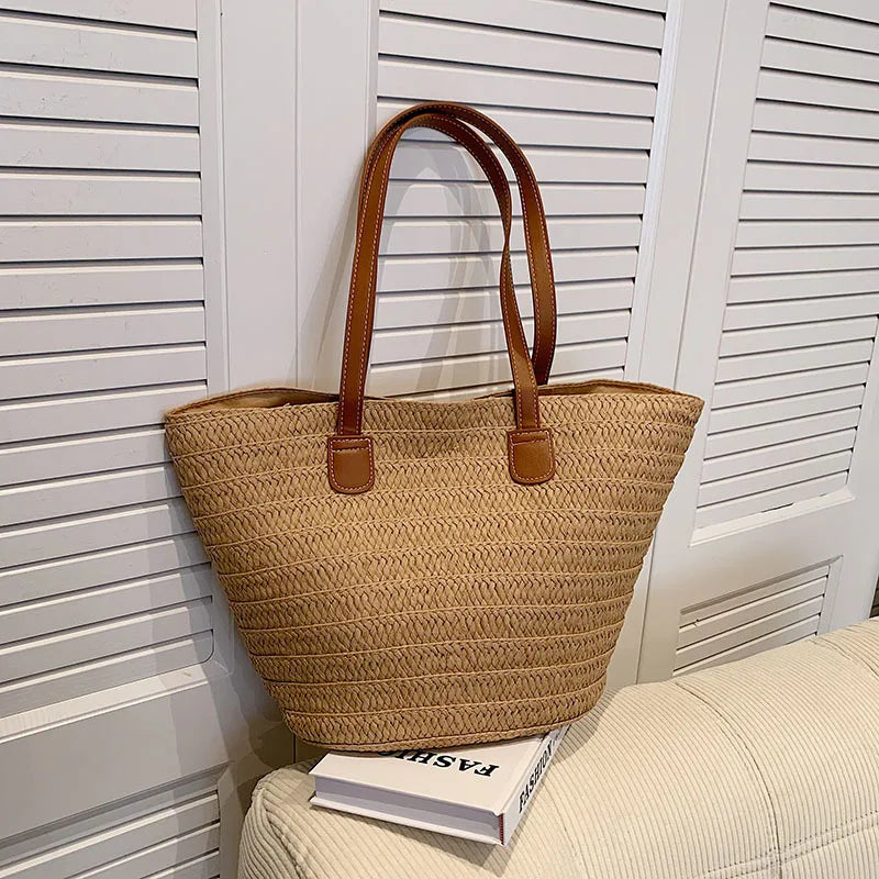 Marais | Damen Gewebt Stroh Shopper Tasche