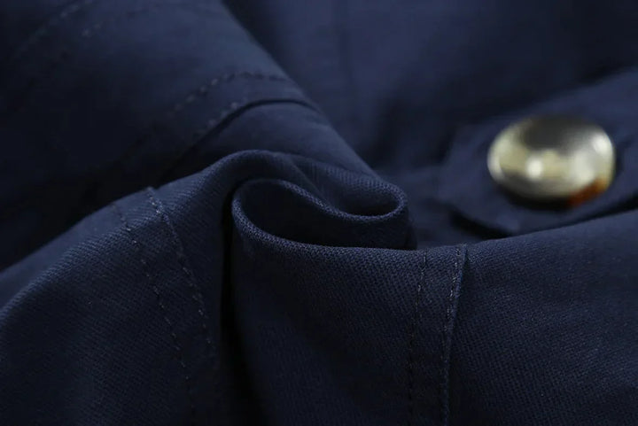 Herren Langer Trenchcoat