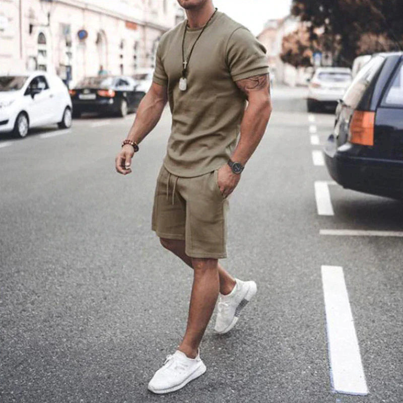 Alsten | Leichtes Kurzarmhemd und Passende Kurze Hose Für Herren