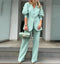 Maplea | Stilvoll Oberteil und Hose Kombi - Elegantes 2-Teiliges Satz