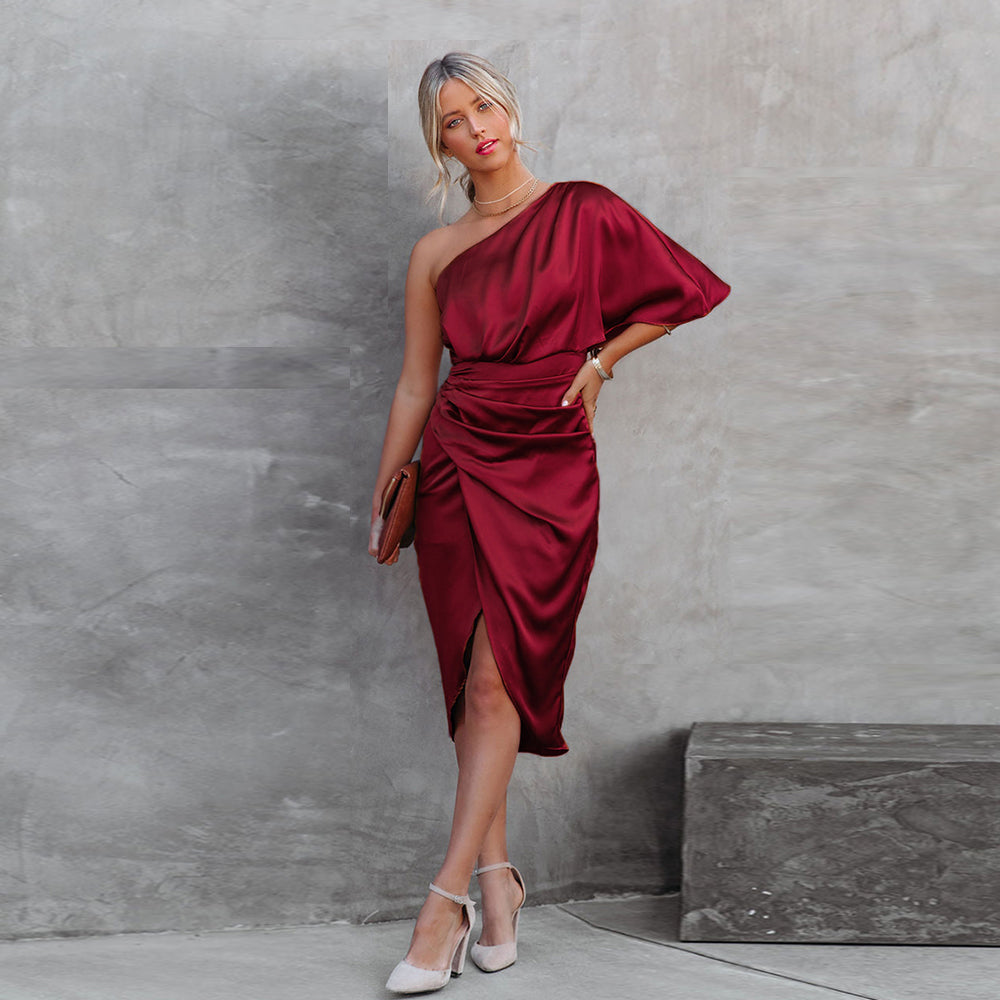 Ioanna | Asymmetrisches Abendkleid mit Elegantem Schlitz