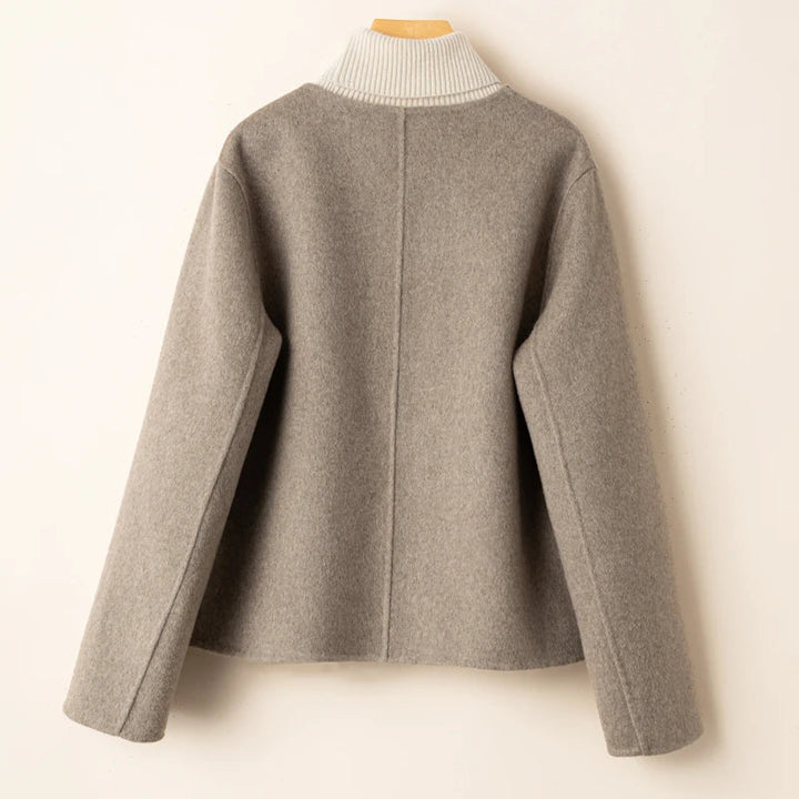 Damen Gekürzte Wollgemisch Jacke | Warm Und Stilvoll