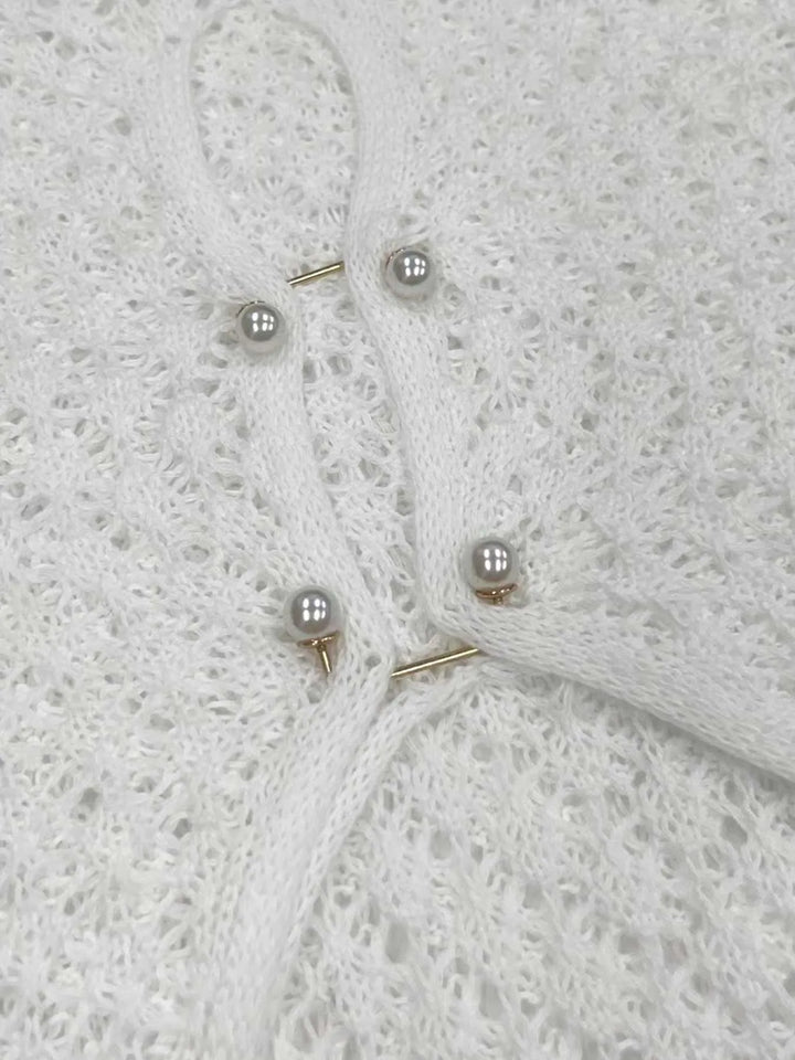 Fidelia | Langes Spitzenkleid mit Weiten Ärmeln