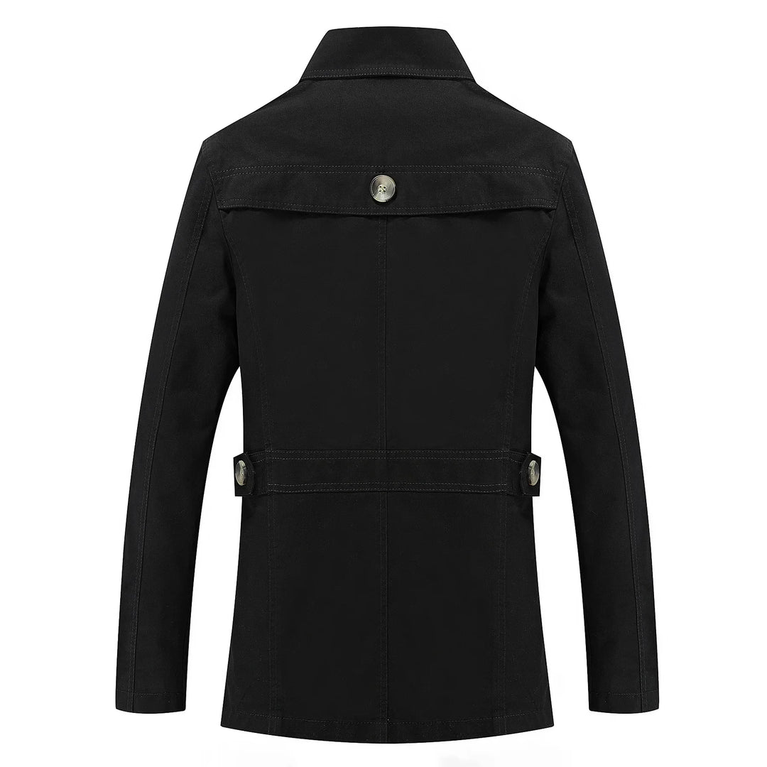 Herren Langer Trenchcoat