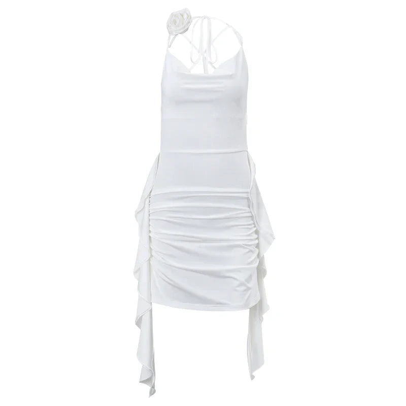 Enara | Asymmetrisches Gerüschtes Kleid