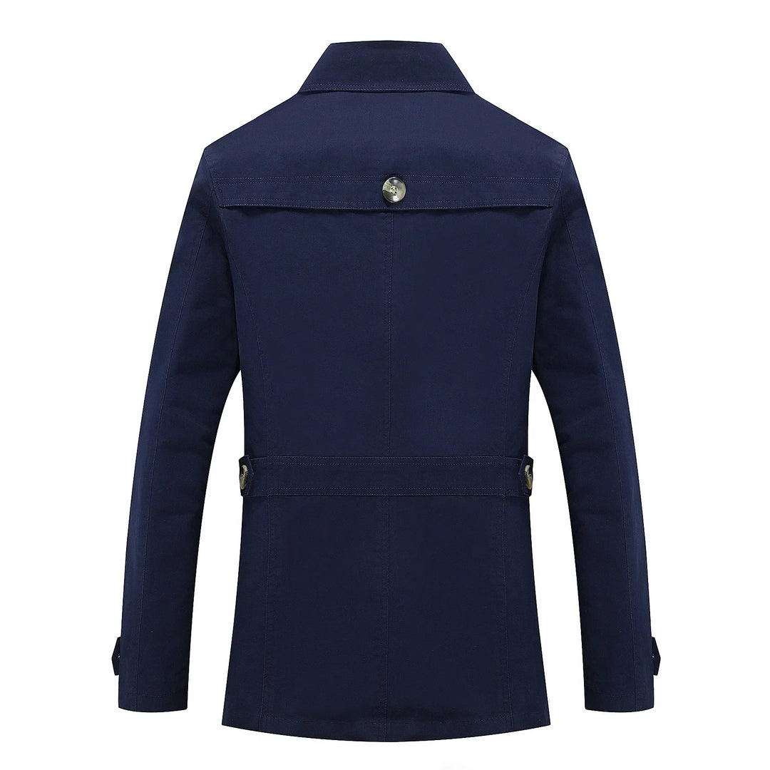 Herren Langer Trenchcoat