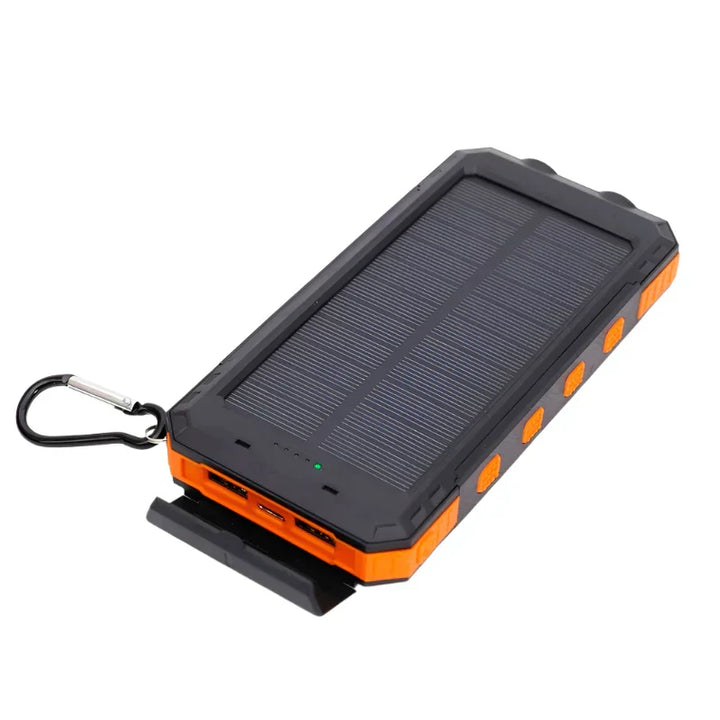 Dean | Pro Solarbetriebene Powerbank mit Eingebaut Taschenlampe