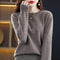 Damen Kaschmir Pullover mit Rundhalsausschnitt