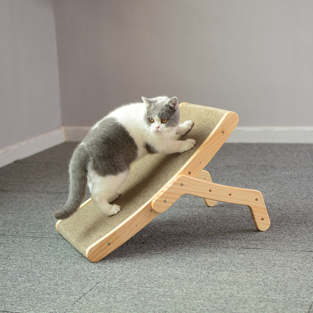 Katzenkratzer Und Liege Aus Holz