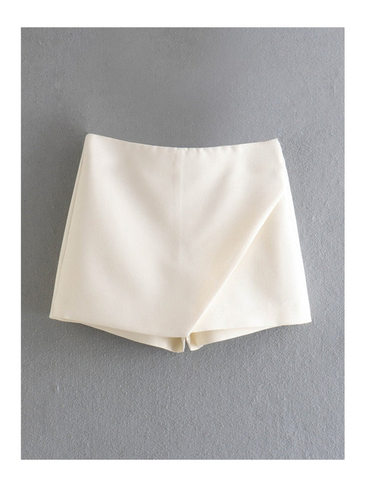 Héloïse | Asymmetrische Damen Kurze Hose mit Breitem Bund