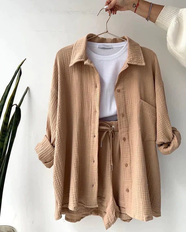 Laleh | Plissiertes Zweiteiliges Outfit Für Frauen