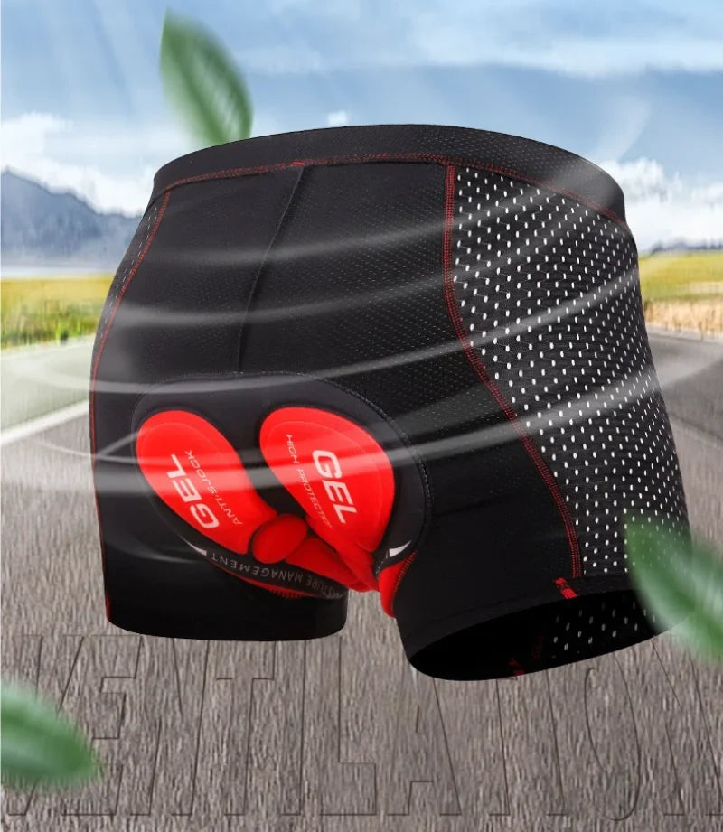 Atmungsaktive Radlerhose mit Stoßabsorbierender Polsterung