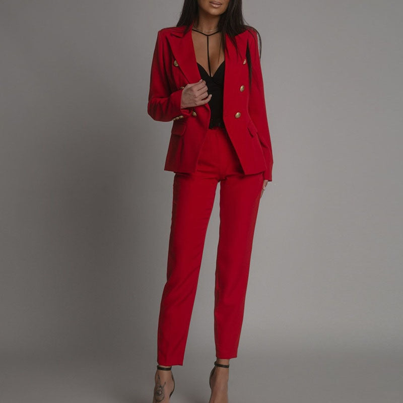Ilaria | Damen Elegantes Sommer Blazer Satz