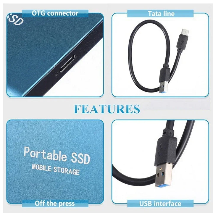 Ultraschnelle 128-TB-SSD – Langlebig Tragbares Solid-State Laufwerk