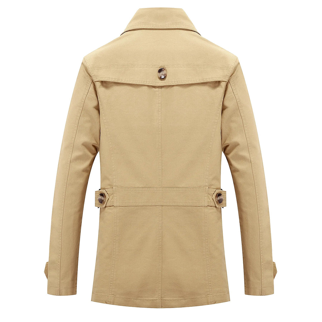 Herren Langer Trenchcoat