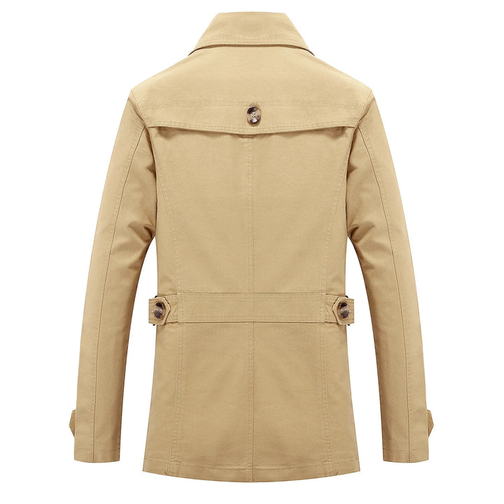 Herren Langer Trenchcoat