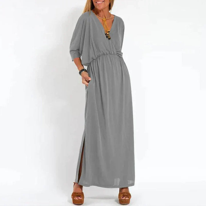 Sienna | Elegantes Hoch-Taille Kleid Mit Seitenschlitz