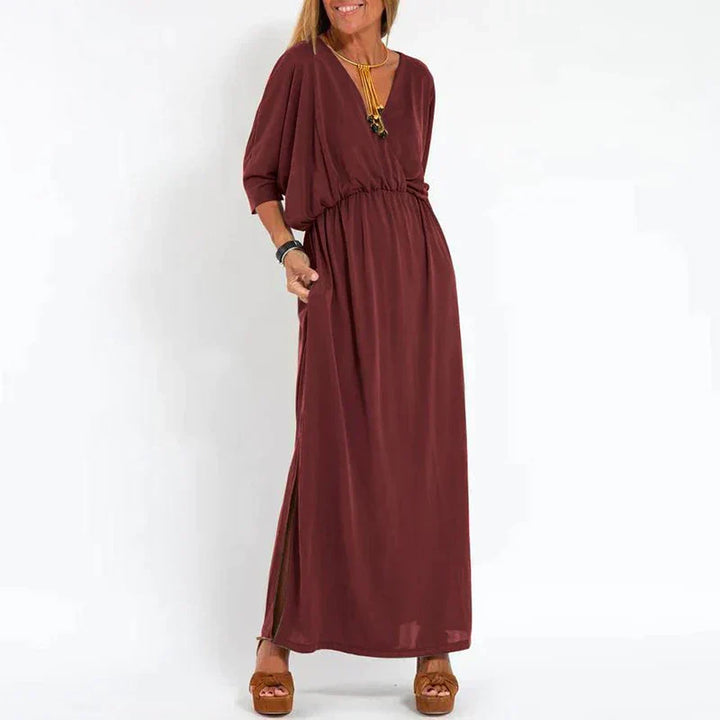 Sienna | Elegantes Hoch-Taille Kleid Mit Seitenschlitz