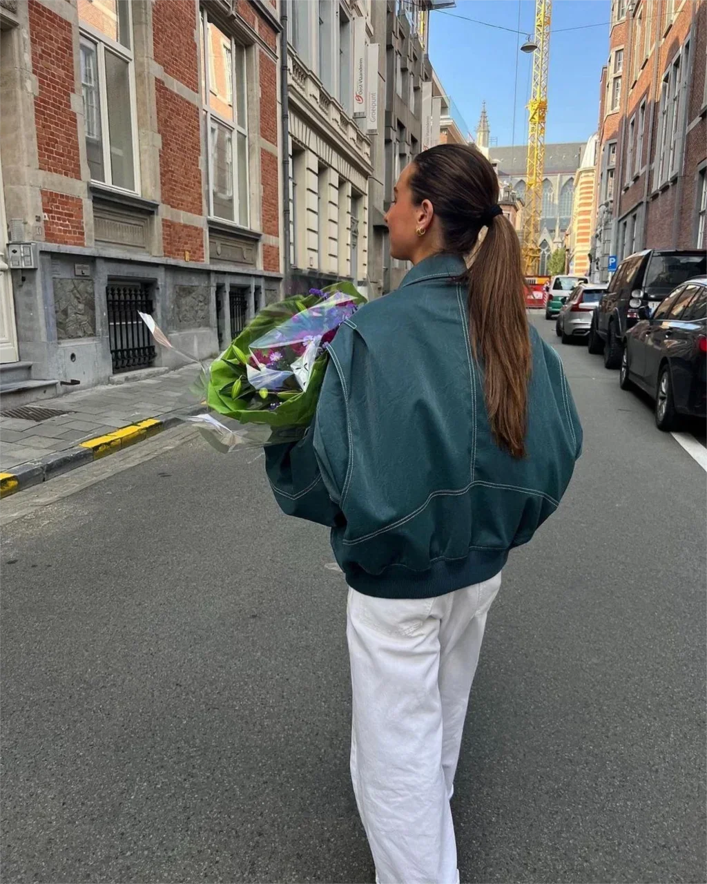 Damen Übergroß Bomberjacke