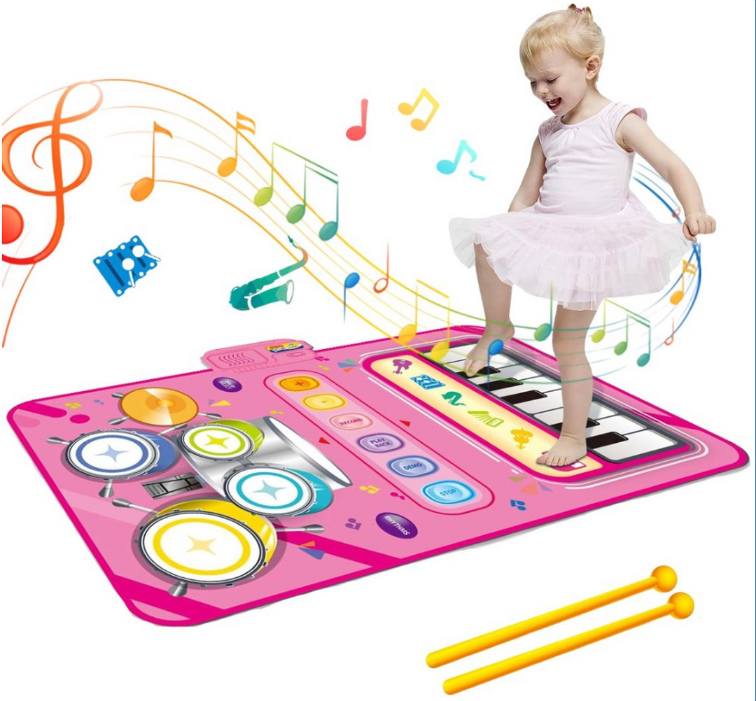 Musikalische Spielmatte | Interaktive Baby Spielmatte mit Geräuschen und Musik