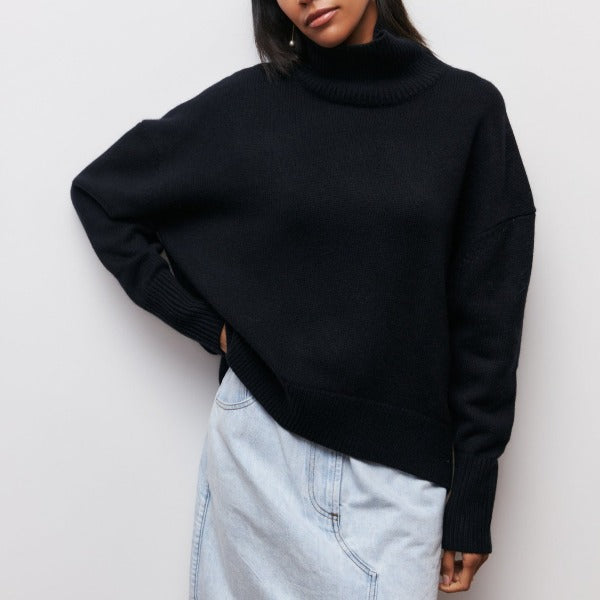 Daphne | Bequemer Damen-Rollkragenpullover