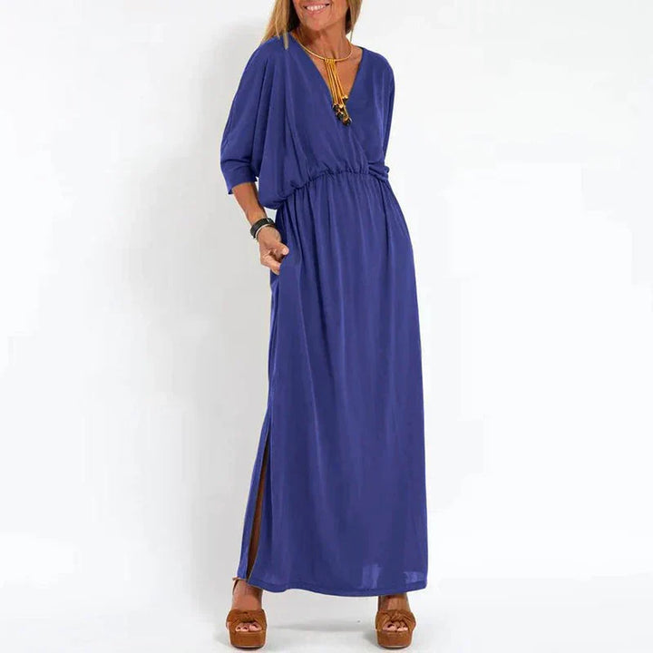 Sienna | Elegantes Hoch-Taille Kleid Mit Seitenschlitz